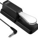 Sustain Pedal for Yamaha Keyboard, Piano Keyboard Pedal with Polarity Switch for Casio, MIDI, Roland Electronic Keyboards and Digital Pianos, 1/4 Inch Jack