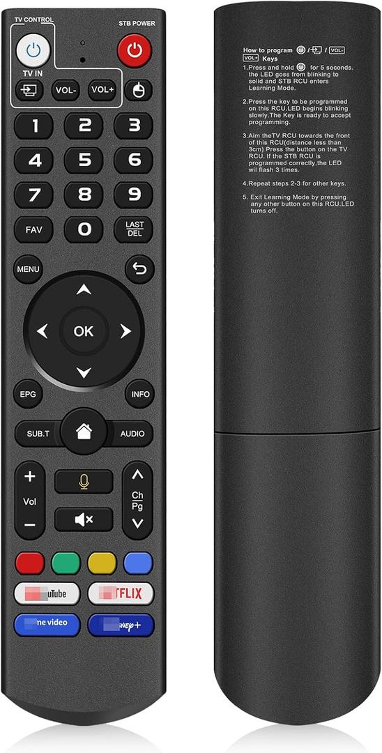 V3 Pro Voice Remote Control Replacement Compatible for vSeeBox V5 Pro,V1,V1,V2,V2 Pro, V3, V3 Plus,V1 Max,Elite,Max