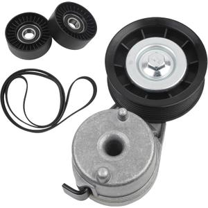 Dasbecan Belt Tensioner Idler Pulley Drive Serpentine Kit Compatible with Dodge Ram 1500 2500 3500 5.7L V8 2003-2008 Replace# 38382 53032130AA 53032130AC 38058 7PK2570