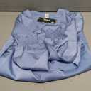 BMJL Women's Blouses Dressy Casual Satin Silk Long Sleeve Shirts Business Casual Tops (Baby Blue) S