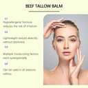 Beef Tallow for Skin Care - Tallow Honey Balm Face Cream | Whipped Body Butter for Dry Skin | Nourishing Face and Body Cream, 60g/2.12oz