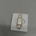 Amazon Basics USB Flash Drive, Thumb Drive Memory Stick with USB C and USB A Dual Ports, 256GB, Champagne Silver