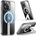 ESR for iPhone 15 Pro Case with Kickstand, Military-Grade Shockproof Protection, Magnetic Fully Adjustable Flickstand Phone Case, Compatible with MagSafe Accessories, Boost Series, Clear