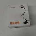 Desk Clip on Lamp for Reading Home Office, with 5V 2A Adapter, 10 Dimmable Brightness 3 Modes, Clamp Reading Light for Bed Headboard, Craft (Black)