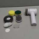 Electric Spin Scrubber - Shower Scrubber,Bathroom Scrubber Electric,for Cleaning Tub, Floor, Tile, Window, Sink, Kitchen Cleaning with 6 Electric Cleaning Brush Head (6)