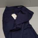 Tapata Women's Stretchy Straight Dress Pants with Pockets Tall, Petite, Regular for Office Work Business (32", Navy Blue, L)