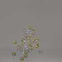 PATIKIL K9 Crystal Octagon Beads 2 Holes Pendants, 100 Pack 14mm Chandelier Prisms Parts Ornaments Hanging Beads for DIY Arts Crafts Decoration, Electroplating AB Color