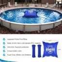 4x4ft Pool Pillow for Above Ground Pools, 0.5mm Extra Thick & Strong Cold-Resistant Poo l Pi llows for Closing Winter, Pool Pillow for Winterizing to Last All Season(with 33ft Rope)