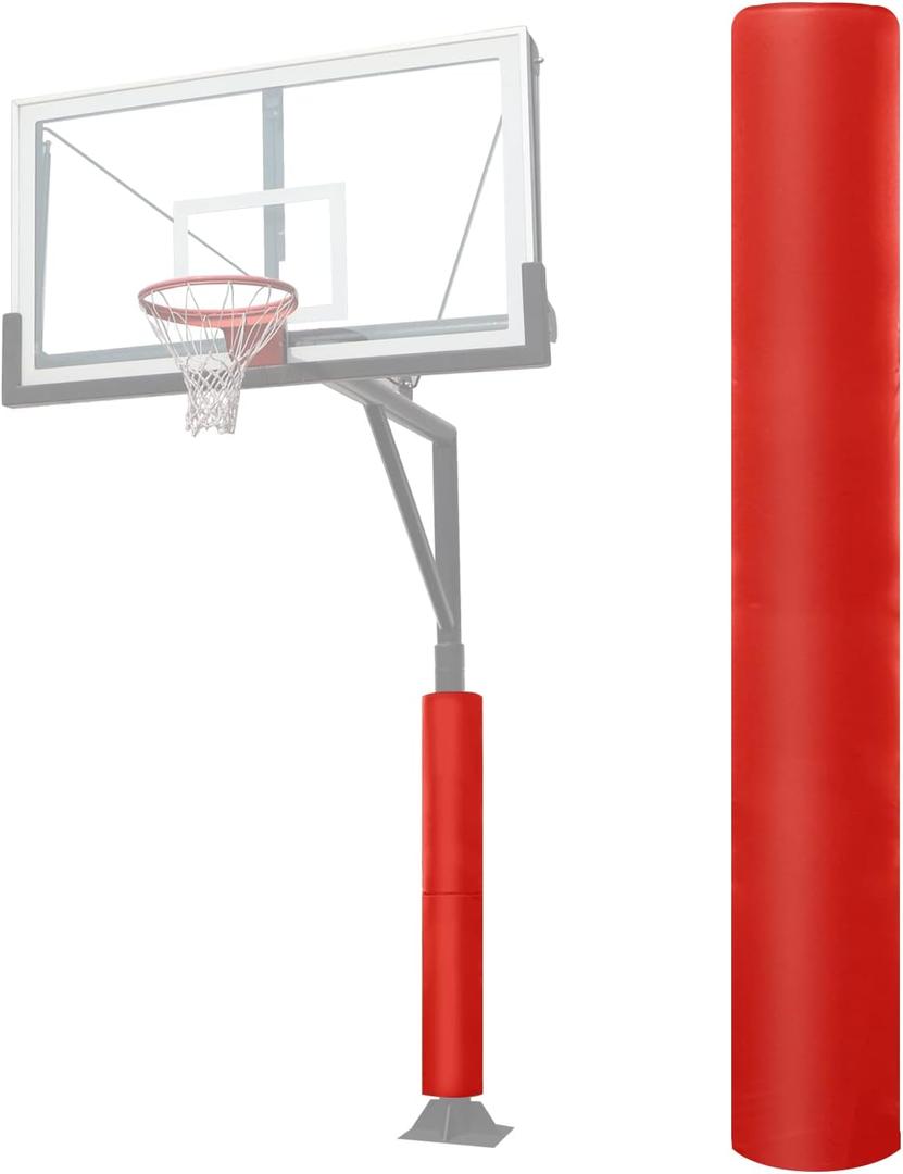 Heavy Duty Basketball Pole Pads, Fits 3" x 3", 3.5"x 3.5", 4" x 4" Round Size Poles, 2" Thick 72" Tall All-Weather Pad