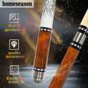 HomeSeason 58in Pool Cue Stick Canadian Maple Wood 13mm Tip - 18oz Perfect for Precision Play, Low Deflection Pool Cue for Enhanced Accuracy