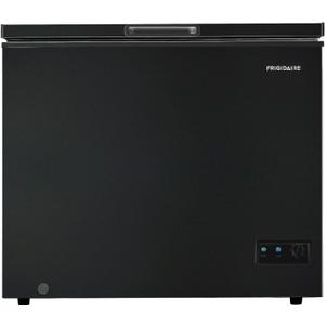 FRIGIDAIRE EFRF7003-BLACK Chest Deep Freezer, 7 Cu. Ft, Black Adjustable Thermostat-Removable Vinyl Coated Wire Basket-Easy Defrost Drain