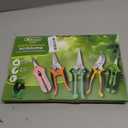 3 Pack Garden Pruning Shears Stainless Steel Blades Handheld Pruners Set with Gardening Gloves