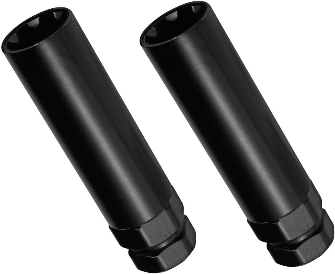 2pcs Fuel Wheel Lug Lock Key, 7 Spline & 6 Spline Lug Nut Socket Set Fuel Rim Dual-Hex Socket Wrench Replacement Removal Tool for Install and Detach Aftermarket Lug Nuts