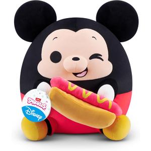 Snackles Disney 14-inch Plush (Mickey) by ZURU, Plush with Snack Accessory