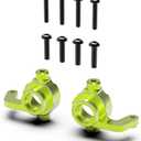 AMORIL Upgraded 2pcs Aluminum Front Steering Hub for Mini 1/10 Remote Control Truck RZ001G-A,Part Number R11132