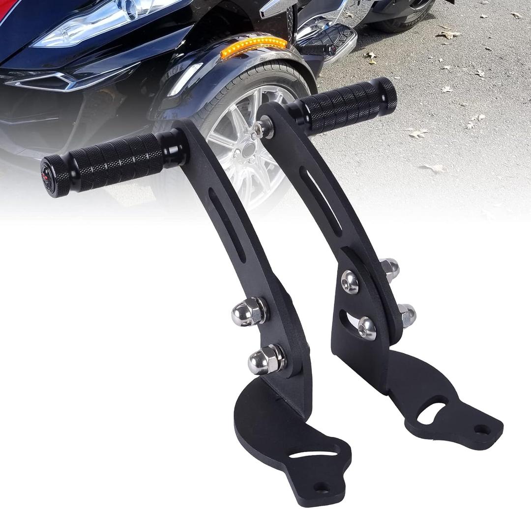 Goldfire 1 Pair Floor Board Highway Road Pegs Adjustable Can Am Spyder RT Foot Rest Extensions Highway Mounts with Footpegs RT Highway Pegs Fits For Can Am Spyder RT Factory Floorboard 2010-2019