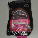 Harrison Howard CareMaster Pro Luminous Fine Mesh UV-Proof Fleece Padding Fly Mask Half Face Flamingo (S, Pony)