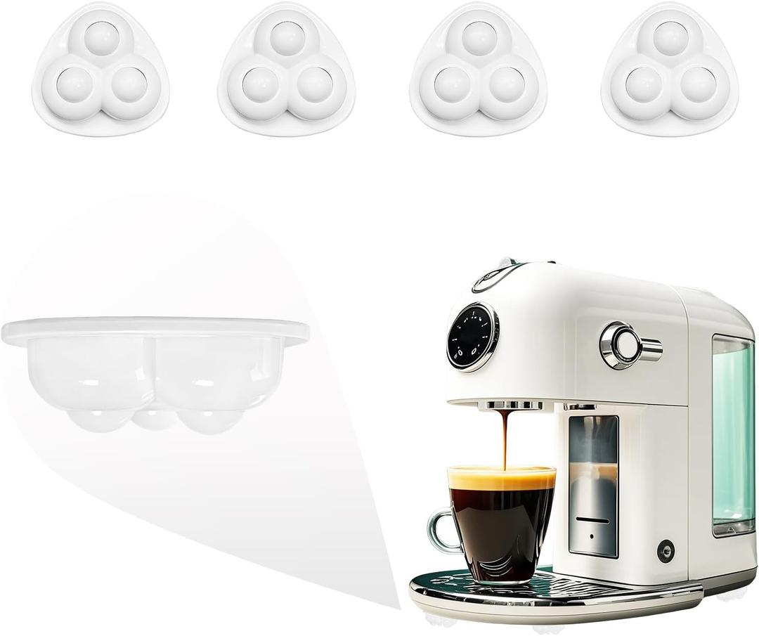 Appliance Sliders - Self-Adhesive Furniture Movers for Kitchen Appliances, Air Fryers, Trash Cans - 360 Swivel Mini Rollers for Easy Moving & Smooth Glide (Nylon, 4)