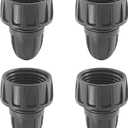 4Pcs 3/8 Inch Drip Irrigation Hose Connectors 3/4 Inch Garden Faucet Hose Adapter Drip Irrigation Tubing Connector for Garden Irrigation Misting System