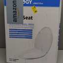 Toilet Seat Elongated, Slow Close Hinges, Four Non-Slip Bumpers, Easy to Install and Clean, Durable Plastic, White Two Sets of Mounting Parts Included