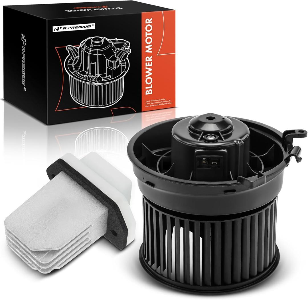 A-Premium HVAC Heater Blower Motor and Resistor Assembly Compatible with Nissan Rogue 2008-2013, Rogue Select 2014-2015, Sentra 2007-2012
