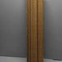 LazBlinds No Drill Cordless Bamboo Roman Shades, Light Filtering Blinds for Indoor Windows, Roll Up Bamboo Blinds for Home, 29" W x 64" H, Star-Brown