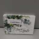 Canopy Street Save The Date Greenery Floral Postcards / 50 Beautiful Mailing Postcards / 6" x 4" Botanical Wedding Fill In Note Cards