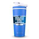 Ice Shaker Insulated Stainless Steel Shaker Bottle | 26oz, Royal | Cold for 30+ Hours | Insulated Cup with Twist-on Agitator | Odor-Free Bottle for Protein Shakes, Water, Smoothies, Cocktails