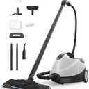 Steam Cleaner, Fast 50S Heat-Up Refill Anytime, Powerful Multipurpose Steamer Mop for Home Ues, Portable Heavy Duty Steamer for Carpets, Floors, Cars, Tiles, and Grout Cleaning, 6M Power Cord, Grey