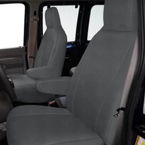 Custom-Fit Front Seat Covers Sets Replace for 2009-2023 Ford E150 E250 E350 Van High Back Bucket Seats, Soft Dutch Velvet Composite Foam Lining Breathable Seat Cover Cushion