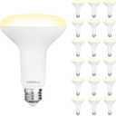 18 Pack BR30 LED Recessed Light Bulb, Dimmable Indoor Flood Light Bulbs CRI80 7W Equivalent 65W 2700K Soft White 650 Lumens, 15000 Lifetime Hours E26 Base LED Can Light Bulb, Flicker-Free