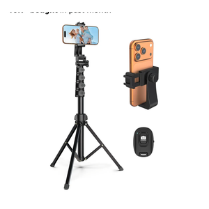 Liphisy 64” Tripod for Cell Phone & Camera, Phone Tripod with Remote and Phone Holder, Sturdy & Stable Height Adjustable Multi-Angle Shot Selfie Stick Tripod for Video Recording