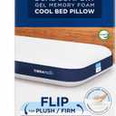 Theralux by Therapedic Dual Comfort Gel Memory Foam Pillow, Cooling Bed Pillow, Pressure Relief, Soft & Firm Support Support for All Sleep Positions Dual Size Queen - (1 Pack)