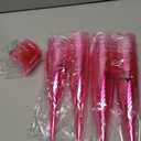 WDF 36 Pack Clear Pink Plastic Champagne Flutes - 7OZ Pink Champagne Flutes Plastic, Champagne Glasses Disposable for Party/Baby Shower/Wedding/Spring/Easter