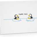 Stonehouse Collection Penguin Thank You Note Cards - Blank Thank You Notes - USA Made - Boxed Set Cute Animals Note Cards (Penguin)