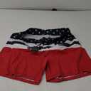 SILKWORLD Mens Swimming Trunks 5 Inch Inseam Swim Shorts Summer Bathing Suit Swimwear Beachwear with Pockets (Medium, American Flag)