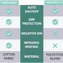 99% EMF Blocking Heated Mattress Pad Full/Double Size. 8 Heat Settings with Auto Shut Off. by Shield Life TheraMat Lite
