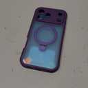 for iPhone 17 Pro Max Case with Invisible Magnetic Stand, Compatible with Mag-Safe Military-Grade Protection with Built-in Screen Protector, Shockproof Phone Case for Women Men, Purple