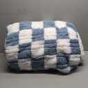 Eydna Electric Heated Blanket Full Size 72"×84" with 9 Heating Levels & 1-10Hs Auto Off, Checkered Plaid Double Sided Sherpa, Energy Efficient, Machine Washable, for Couch & Bed, Light Blue