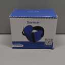 Travel Pillows for Airplanes, 2 Pack Airplane Pillows for Long Flight with Sleep Eye Mask, Plane Head Strap for Road Trip, 360 Support for Sleeping, Stop Bobblehead Travel Essentials, Black