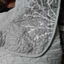 DJY Sage Green King Size Branches Quilt and Comforter Set in a Pack All Season, 112x96" 