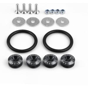 Wheel Lug Nut Racing Chrome Quick Release Fasteners Universal Replacement for Car Front/Rear Bumpers Surrounds Reinforcement RS-QRF001 Wheel Nut Caps (Color : Titanium)