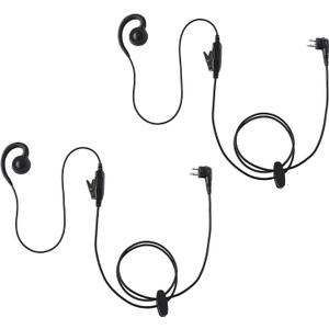 2 Way Radio Surveillance Earphones Nylon Braided Design,Walkie Talkie Earpiece with Mic for Motorola,Mobile Ham Radio Headphones (2 Pack)