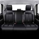 Carlimeki Leather Seat Covers Custom Fit for Tundra 2026 2025 2024 2023 2022 CrewMax SR, SR5, Limited, Platinum, 1794 Edition, TRD Pro, Capstone - Carbon Fiber - Premium Faux Leather Fully Covered
