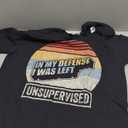 Vintage Retro In My Defense I Was Left Unsupervised T-Shirt, XL