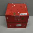 Set of 3 Christmas Lighted Gift Boxes with Plug, Indoor Outdoor Christmas Decorations with 60 LED Warm White Mini String Lights, Present Boxes with Silver Tinsel for Xmas Tree Porch Decor