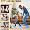 100 Pack Shoe Covers Disposable for Indoors, Fits Up To 11 US Men and 13 US Women Size(Blue)