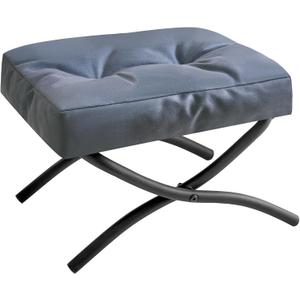 IBUYKE 11.8 H Folding Footrest Stool, Rectangle Small Foot Stool Accent Ottoman for Lazy Chair, Modern Portable Ottoman Foot Rest for Living Room Bedroom, Blue WBD020BU