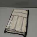 Caflife Boho Throw Pillow Covers 18x18 Set of 2 Soft Farmhouse Decorative Couch Pillow Cases Grey Striped Pillow Covers Neutral Cushion Covers for Sofa Bed Living Room Home Decor