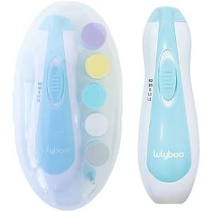 Infant Nail File Electric Includes 5 Interchangeable Heads with Low Noise Levels and LED Lights, Baby Nail Filer Electric Includes Carry Case
